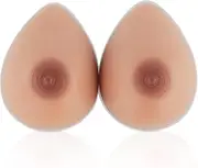 [Vollence] One Pair Silicone Breast Forms Fake Boobs Crossdresser Prosthesis Mastectomy