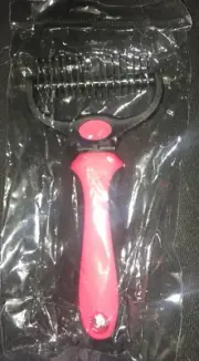 Grooming Tool 2 Sided Pink Undercoat Rake for Pet Cats & Dogs Dematting Comb New