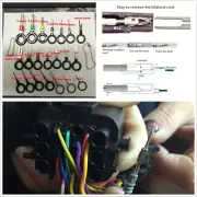 26Pcs Stainless Steel Car Wire Terminal Removal Tool Connector Pin Extractor Kit (for: Mitsubishi)