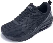 [MAFEKE] Women's Wide Toe Box Walking Shoes for Plantar Fasciitis, Arch Support Orthotic Wide Width Athletic Air Tennis Running Sneakers for Woman US Size 6-11