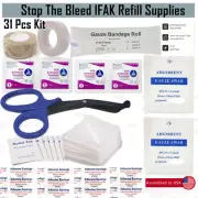 First Aid Kit Military IFAK Medical Supplies for Trauma Gear Preparedness-31 Pc