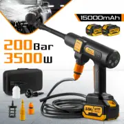 200 Bar High Pressure Cleaner Cordless Car Washer Electric Sprayers Water Gun