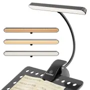 NV 57 LED Super Bright Music Stand Light Eye Caring Clip-On Piano Light USB-C Re