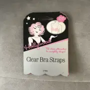 Hollywood Clear Bra Straps 2 pairs NEW
