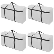 riin 8x Large Home Storage Bag Waterproof Clothes Quilt Organizer for Moving House Luggage Xmas Christmas Tree Model#120 Grey