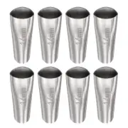 8 Pcs Caulking Nozzles, 16mm Width Stainless Steel Reusable Caulk Nozzle Tool