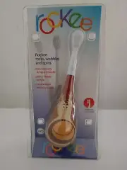 Rockee Toothbrush Randy Rocks Wobbles And Spins Two Extra Replacement Heads New
