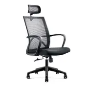 Modern Furniture ERIK Executive Office Chair with Headrest- Black