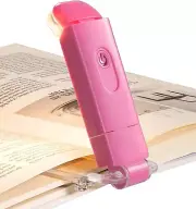 DEWENWILS Amber Book Reading Light, USB Rechargeable Book Light for Reading