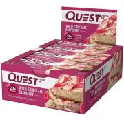Quest Protein Bar White Chocolate Raspberry 60g X 12