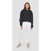 Replay Womens Overhead Fleece Organic Cotton Hoodie Black