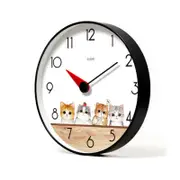 12 Inch Simple Cat Shape Classic Silent Wall Clock Home Living Room Office Decoration