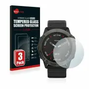 Garmin fenix 6X Pro , 3 x Savvies® Xtreme HD33 Tempered Glass Screen Protector