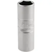 Draper 10mm Thread 6 Point Satin Chrome Spark Plug Socket 1/2"D 16mm 16781