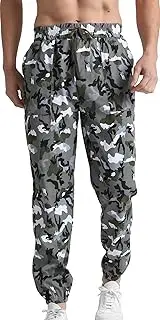 [Ausing] Men Cargo Pants Casual Pants Running Trousers Drawstring Sports Joggers Pant Hiking Trousers Outdoor Elastic Waist Sweatpants Travel Jogging Sweatpants S-XXL