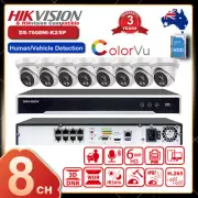 Hikvision 4k 8CH NVR 6MP Security IP Camera System Kit Colorvu Audio Full Color