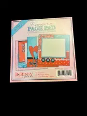 Bo Bunny 6”x6” HEART THROB Premade Page Pad Cardmaking Scrapbook NEW