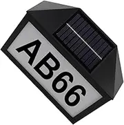 HYTROVE Solar House Number Address Light Solar Number Sign with Bright LED for Night Illumination for Home Villa and Outdoor Use Energy Efficient and Durable