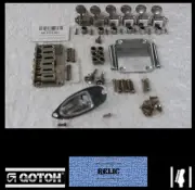 Gotoh Aged/Relic Nickel Hardtail Stratocaster Hardware Set w/ Tuners for Strat
