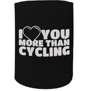 Alcohol Stubby Holder - I Love More Cycling - Funny Novelty Birthday Gift Joke Beer Can Bottle