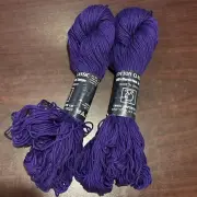 2 skeins of TAHKI COTTON CLASSIC Yarn 3940 Purple 3940