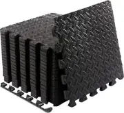 Fitness Mat Puzzle Tiles, EVA Foam Gym Floor Mat, Home Gym EVA Interlocking Foam