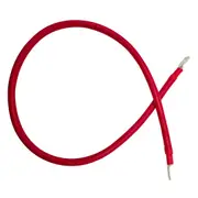 1m 1AWG Connector Cable Power Wire Red M8 Lug On Both Ends Superior Corrosion Resistance Inverter Car RV Marine