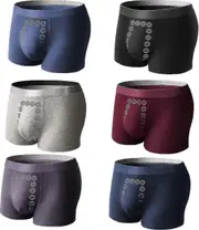 6pcs Energy Field Therapy Men's Underwear,energy Field Therapy Men Pants,magneticeft Energy Field Therapy L