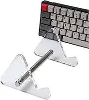 1Pcs 1-Tier Colorful Acrylic Keyboard Display Stand, Mechanical Keyboard Display Stand Keyboard Holder, Acrylic Stand Storage Stands for Mechanical Keyboard