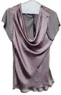 FATE Silky Boho Top Size Large NEW Mauve Cowl Neck