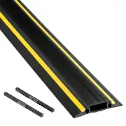 D-Line Floor Cable Cover Medium Duty Cavity 30x10mm - 9m (Black/High Visibility Yellow)