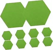 HONMEET Soundproofing Felt Panels 10pcs Set Hexagon Wall Tiles Self Adhesive Bulletin Board Decorative Office Wall Decor