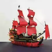 DIY MOC Models Building Blocks for Pirates Queen Revenge Ship Bricks Fast Ship