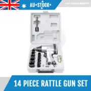 17 PC 1/2" Dr Air Impact Wrench Rattle Gun Tool Set Socket Pneumatic Air Ratchet