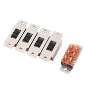 5 Pcs 2 Position DPDT 6 Pin AC 3A/1.5A 125V/250V Mini Slide Switch