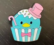 Sanrio Blind Box pin glitter Cupcake: Tuxedo Sam