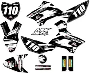 KLX 110 2011 to 2023 sticker kit Full Custom graphics "Safari Style" decals