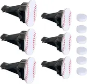 6Pcs Baseball Car Air Vent Clip,Sport Car Air Conditioning Outlet Clip for Car Air Freshener,Car Interior Accessories,Car Decorations (1.2inch,1.4inch)