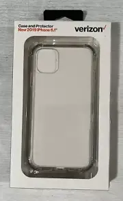 Verizon Clarity Clear Phone Case + Screen Protector for Apple iPhone 11
