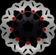Galfer 11.5 Blk w Red Buttons Wave Rear Brake Rotor Softail Standard 00-07