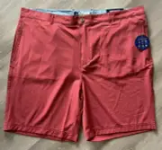 TailorByrd NWT Men's 40 Shorts Nantucket Red Golf Performance Shorts w/ Stretch