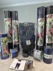 NEW Supplies for Plush Police Ribbon Wreath 21" Deco Poly Mesh 2.5" Polyester