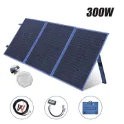 SARONIC 12V 300W Folding Solar Panel Blanket Caravan Mono Completed Kit USB Legs