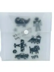 Close to My Heart My Acrylix Stamps Little Boys C1256 - DIno, Robot, Train, Dog
