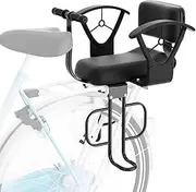 XIEEIX Rear Child Bike Seat,Rear Mounted Child Bike Seats,Back Mount Child Seat with Back Rest Armrest Foot Pedals,Width Adjustable Bicycle Rear Seat,Fits All Bicycle Rear Frames