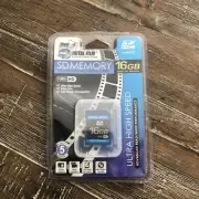 Xtreme Cables 32506 16GB SD Class 10 Digital Film, Black