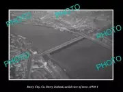 OLD POSTCARD SIZE PHOTO DERRY CITY IRELAND, AERIAL VIEW OF TOWN c1950 2