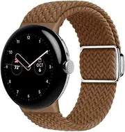 [VeveXiao] Braided Nylon Elastic Watch Bands Compatible with Google Pixel Watch 2 / Pixel Watch, Loop Soft Stretchy Sport Wristband Strap with Magnetic Closure Compatible with Google Pixel Watch