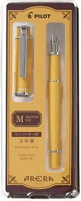 Pilot Prera Fountain Pen Warm Yellow Medium Nib P-FPR-1-WY-M w/ CON-40