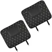 ULTECHNOVO Car Seat Back Protector Car Seat Cover Anti-kick Pad Easy Clean Leather